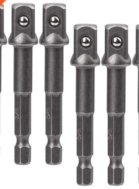 6 Pack 3/8 Inch(10mm) Square Socket Adapter Bit Set, Impact