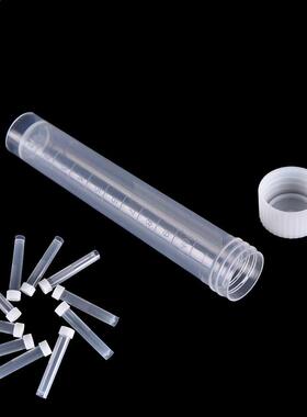 New 100pcsX 10ml Lab Plastic Frozen Test Tubes Vial Seal Cap