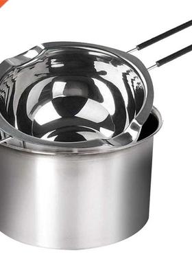 2-Pack Stainless Steel Double Boiler, Heat-Resistant Handle