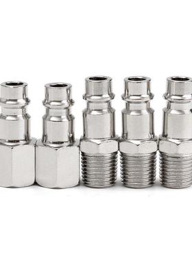 5Pcs Hardening Steel Euro Air Line Hose Compressor Fittings