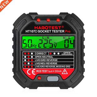 HABOTEST HT107D Outlet Tester with 90 250V Socket Tester Au