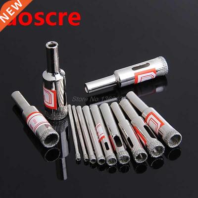 11Pcs 3-14mm Diamond Coated Core Saw Hole Drill Tool Set For