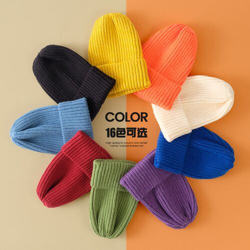 2021 New Famous Brand Pure Color Woolen Hat Women's Winter W