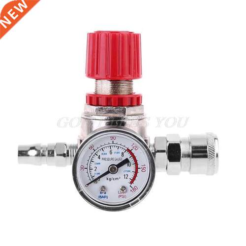 Pressure Regulator Switch Valve Gauge w Male/Female Connecto