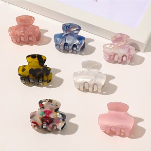 Hair Claw Clips Barrette Clamp Jelly Colors Acrylic Ponytail