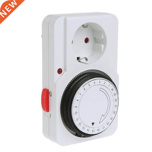 24 Hour Mechanical Electrical Plug Program Timer Power Switc
