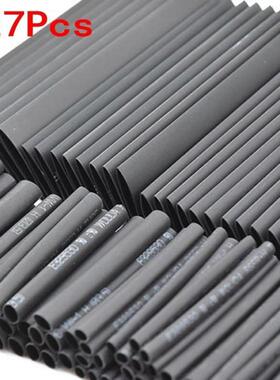 127Pcs Black Weatherproof Heat Shrink Sleeving Tubing Tube A