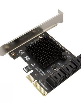 SATA PCIe Adapter 6 Ports SATA 3.0 to PCI Express x4 Expansi