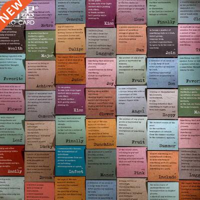 100Pcs Vintage Phrase Quote Stickers Junk Journal Ephemera N