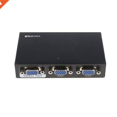 2 Ports Switcher Splitter 2 Ways VGA Video Switch Adapter Co