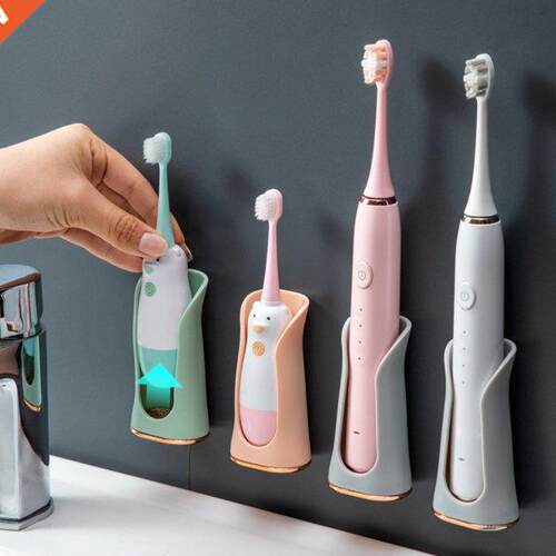 Electric Toothbrush Holder Wall Mounted Toothbrush Rack Plas