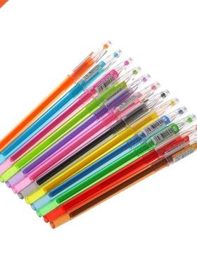 Diamond Gel Pen School Supplies Draw 12 Colored Pens Student