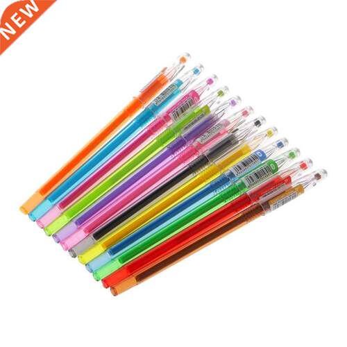 Diamond Gel Pen School Supplies Draw 12 Colored Pens Student