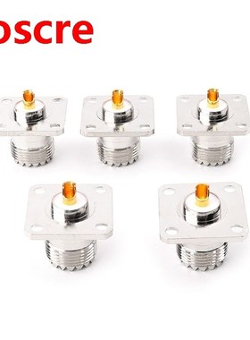 5pcs UHF SO239 Female Flange Panel Chassis Deck Mount Adapte