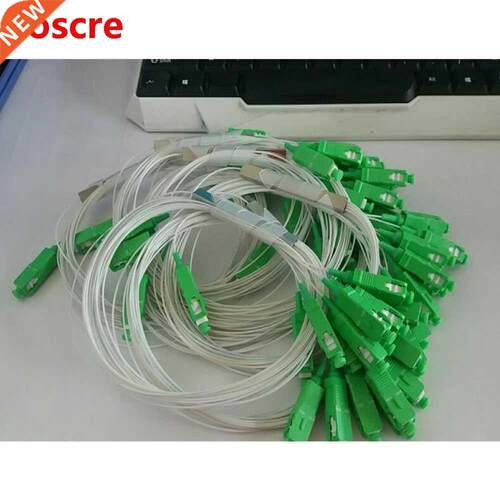 1x8 fiber optic plc splitter 8 way 0.9mm 1260-1650nm SC/APC