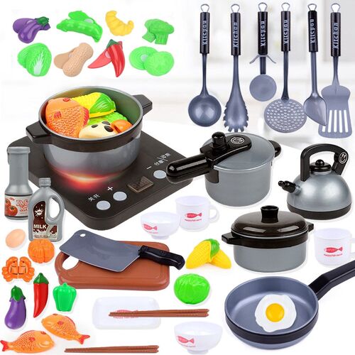 Children Kitchen Toys Simulation Kitchen Utensils Food Cookw