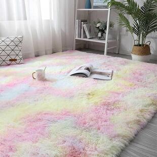 *Colorful Carpets Living Room Soft Fluffy Rug edroom Sofa