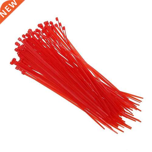 100 x  mm x 200 mm Red patch clamp stop cable wire tie