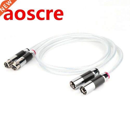 A580 5N Silver Plated OCC XLR Balanced Audio Cable Male Fem