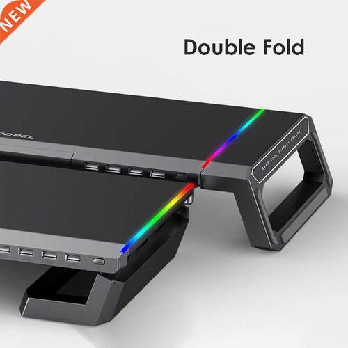 RGB 4 USB 3.0 Charging Desk Organizer Support Universal Moni