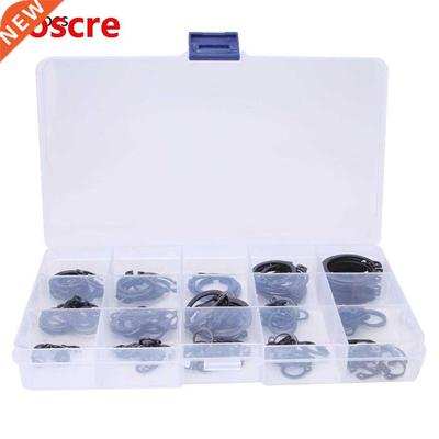 175Pcs C Clip 65Mn Spring Steel Internal External Retaining