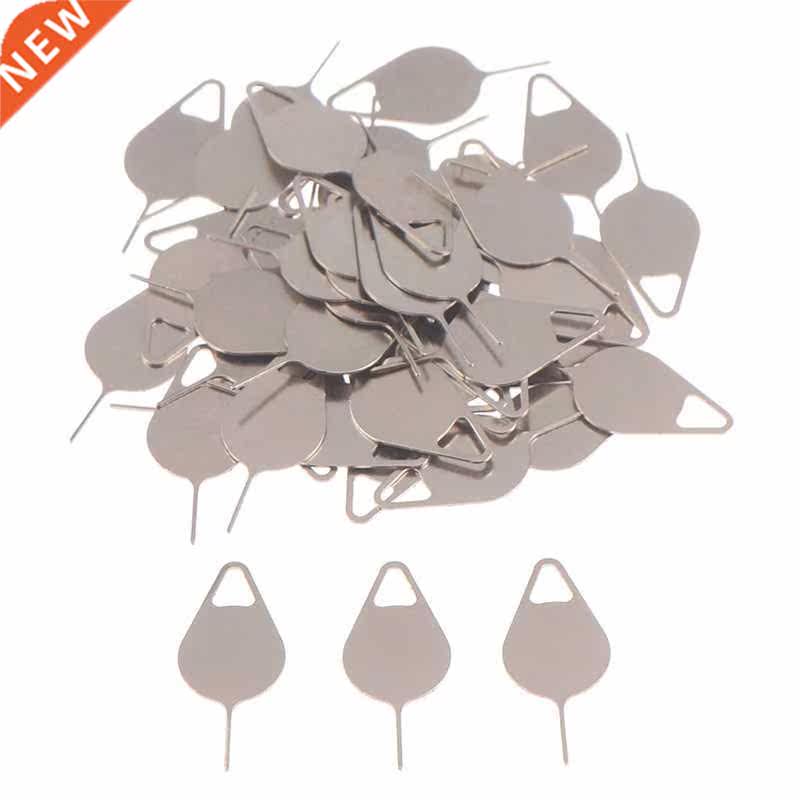 50pcs Sim Card Tray Removal Eject Pin Key Tool Stainless Ste