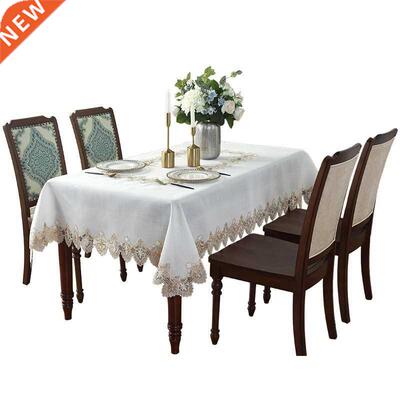 Lace Tablecloth Rectangular White Table Runner Placemats TV