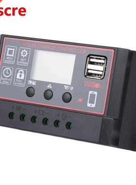 40A 12V 24V Auto Solar Charge Controller LCD USB 5V Output P