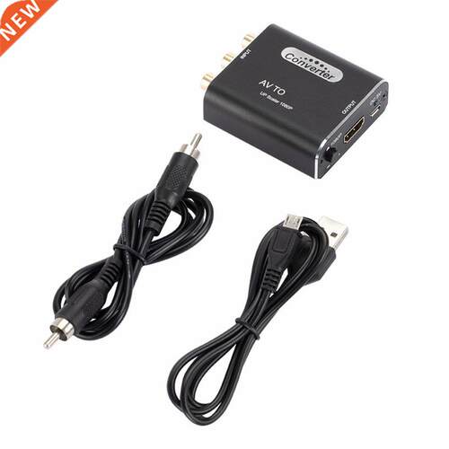 1080P RCA AV To HDMI-compatible Composite Adapter Converter