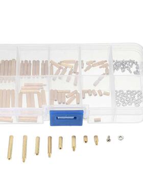 120Pcs M2BT2 M2 Brass Male Female Hex Screw Nut Round Threa