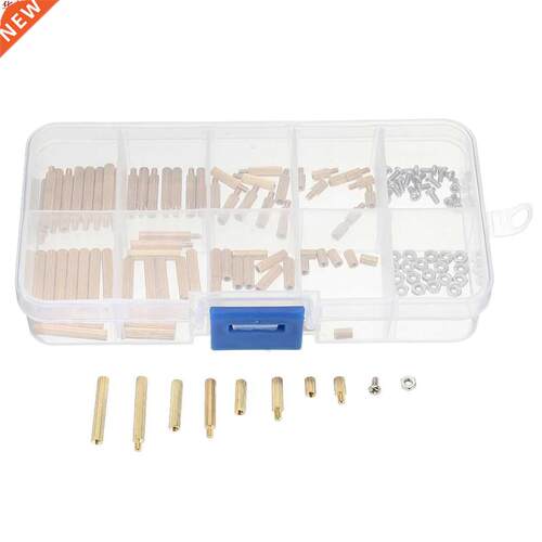 120Pcs M2BT2 M2 Brass Male Female Hex Screw Nut Round Threa
