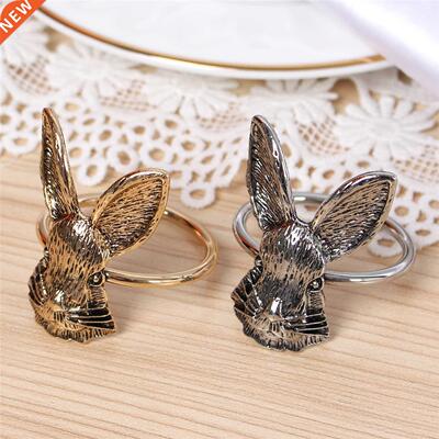 Bunny Ears Napkin Rings Easter Rabbit Napkin Holder Metal Na