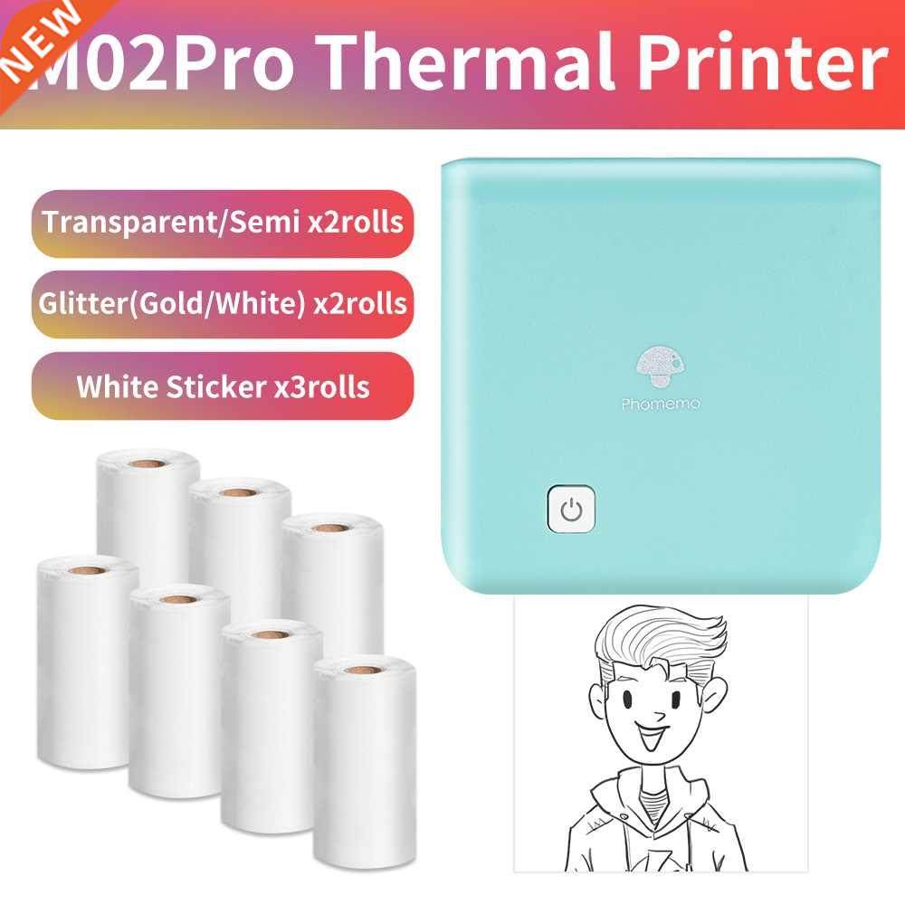 Phomemo Wireless Mini Portable Printer M02Pro Thermal Printe