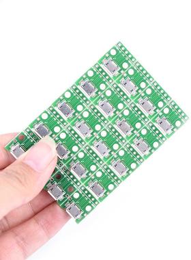 20pcs Vrouwelijke 5-Pin Pinboard 2.54mm Micro USB PCB Type M