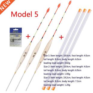 3pcs/lot Shallow Water Fishing Floats Balsa Bobber+3pcs floa