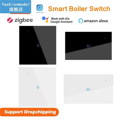 Zigbee Boiler Switch Smart Life Tuya App Water Heater 20A Re