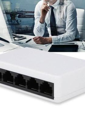 RJ45 MINI 5-Ports Fast Ethernet Network Black Switch Hub for