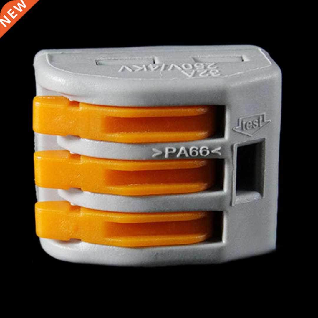 10pcs PCT-213 3 Pin Terminals Block with Reusable Lever Comp