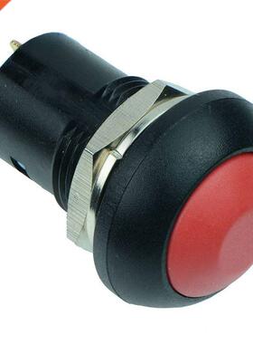 On-Off Latching 12mm Button Switch SPST 2A IP67, Red