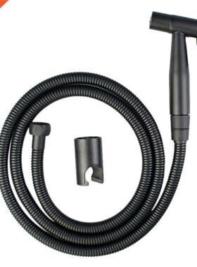 Black Handheld Tolet Sprayer Stanless Steel Bathroom Bdet