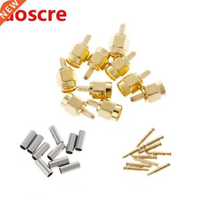 10 Pcs SMA Male Plug Crimp RG174 RG316 LMR100 Cable RF Conne