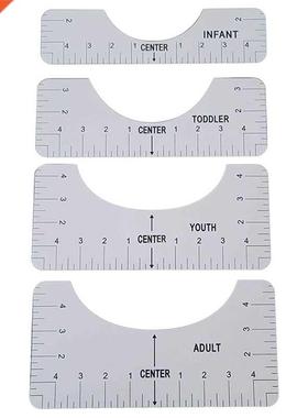 T-Shirt Alignment Ruler,适用于 Guiding T-Shirt Design, Cente