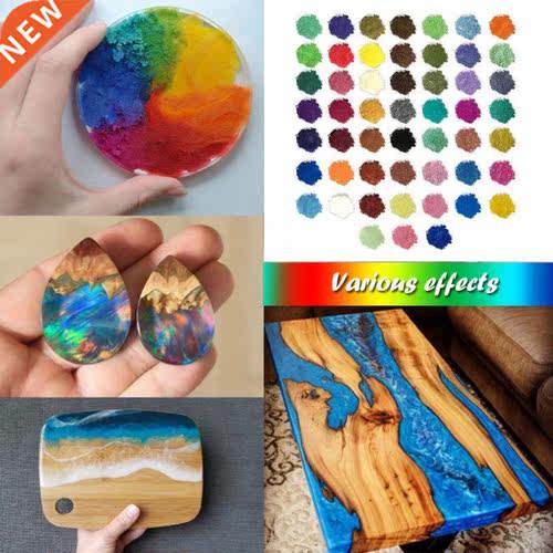 24 Pcs DIY Handmade Pearlescent Mica Powder Epoxy Resin Dye