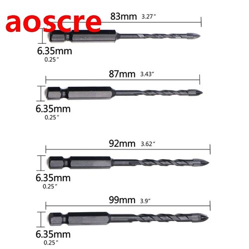 Hex Tile Drill Bits Hole Opener for Glass Ceramic Concrete H
