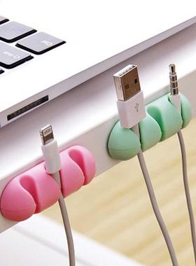 2PCS Silica gel shelf rack Headphone Headset Wire Wrap Cord