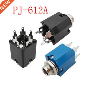 5Pcs PJ-612A 5Pn/3Pn 6.35mm Audo Headphone Mcrophone Fem