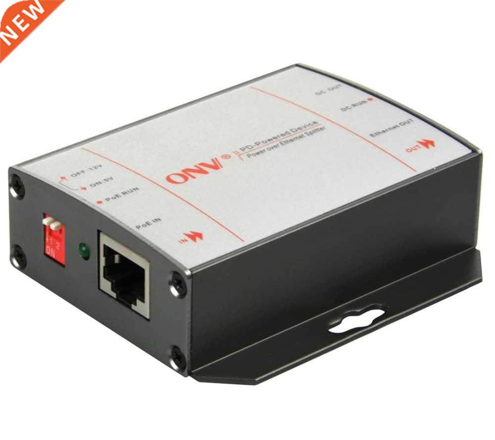 10/100/1000M PoE Splitter with DC 5V/12V Output. Compatible