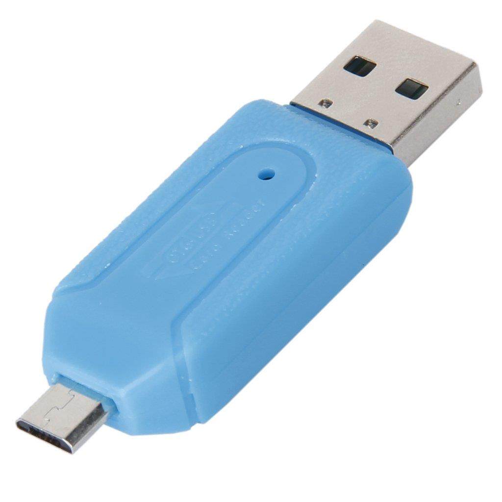 USB 2.0 + USB Micro OTG SD ST Card Reader for Cell Phone Tab