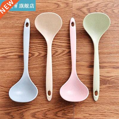1pc Can Colors Kitchen Spoon Creative Wheat Straw