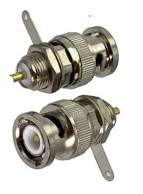 1pcs Connector BNC Plug Male Bulkhead Nut Solder Pancel Moun